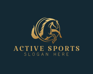 Equine Horse Stallion logo