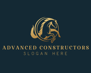 Equine Horse Stallion logo design