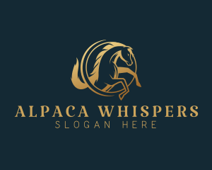 Equine Horse Stallion logo design