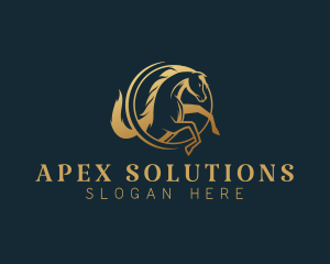 Equine Horse Stallion logo design