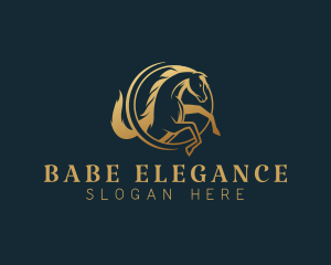 Equine Horse Stallion logo design