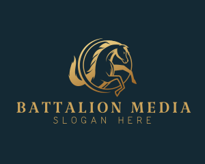 Equine Horse Stallion logo design