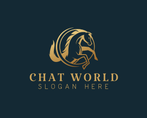 Equine Horse Stallion logo design