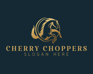 Equine Horse Stallion logo design