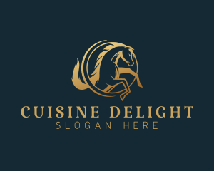 Equine Horse Stallion logo design