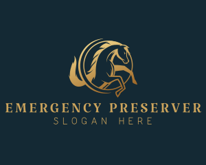 Equine Horse Stallion logo design