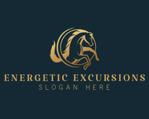 Equine Horse Stallion logo design