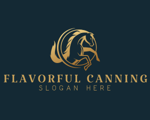 Equine Horse Stallion logo design