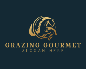 Equine Horse Stallion logo design