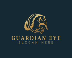 Equine Horse Stallion logo design