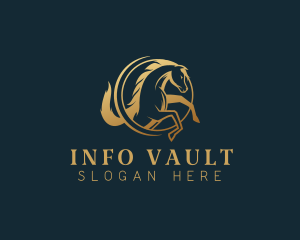 Equine Horse Stallion logo design