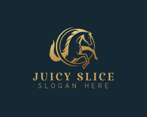 Equine Horse Stallion logo design