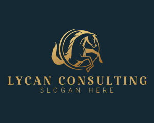 Equine Horse Stallion logo design