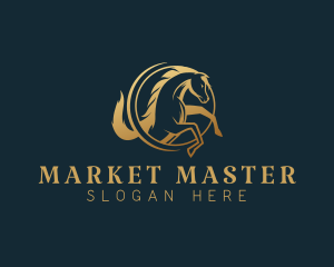 Equine Horse Stallion logo design