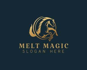 Equine Horse Stallion logo design