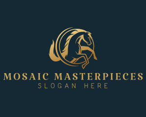 Equine Horse Stallion logo design