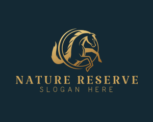 Equine Horse Stallion logo design