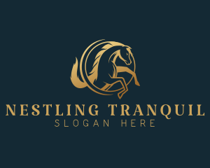 Equine Horse Stallion logo design