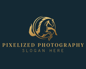 Equine Horse Stallion logo design