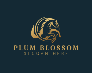 Equine Horse Stallion logo design