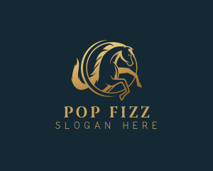 Equine Horse Stallion logo design