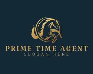 Equine Horse Stallion logo design