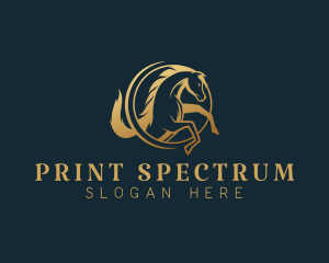 Equine Horse Stallion logo design