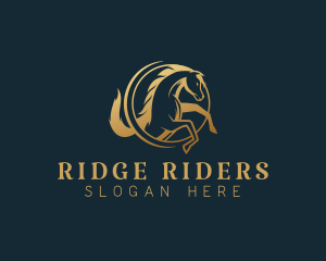 Equine Horse Stallion logo design