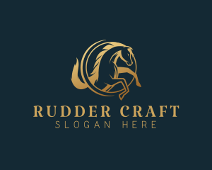 Equine Horse Stallion logo design