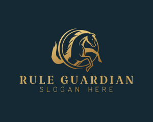 Equine Horse Stallion logo design