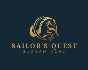 Equine Horse Stallion logo design