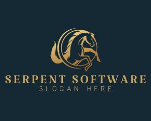 Equine Horse Stallion logo design