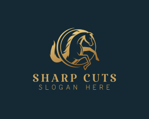 Equine Horse Stallion logo design