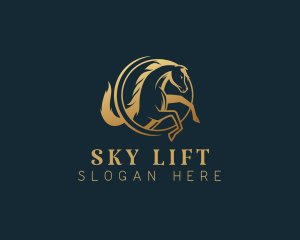 Equine Horse Stallion logo design