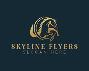 Equine Horse Stallion logo design