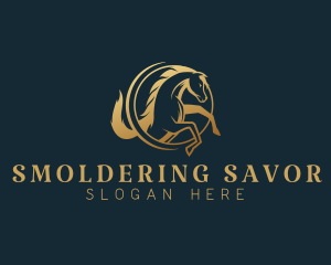 Equine Horse Stallion logo design