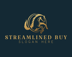 Equine Horse Stallion logo design