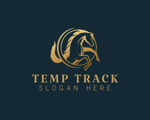 Equine Horse Stallion logo design