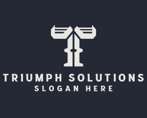 Industrial Letter T Company logo design