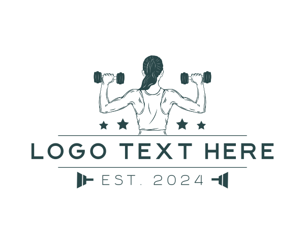 Bodybuilding logo example 1