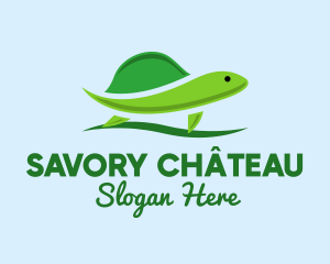 Green Baby Turtle Logo