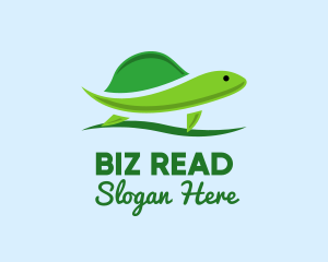 Green Baby Turtle logo design