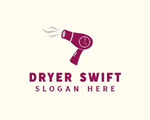 Hair Dryer Time logo design