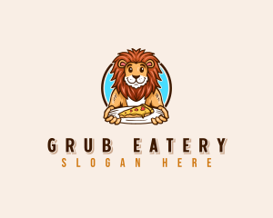 Lion Cheese Pizza logo design