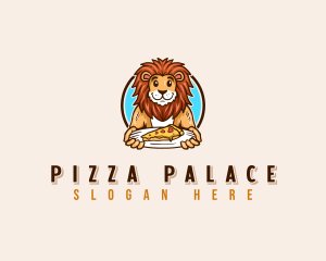 Lion Cheese Pizza logo design