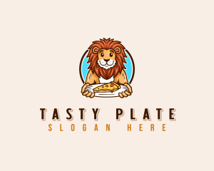 Lion Cheese Pizza logo design