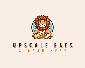 Lion Cheese Pizza logo design