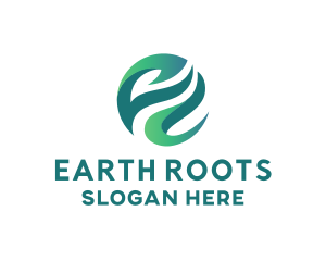 Modern Swirly Earth  logo design