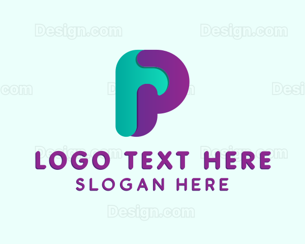 Startup Creative Business Letter P Logo