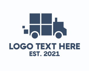 Truck Courier Vehicle  logo